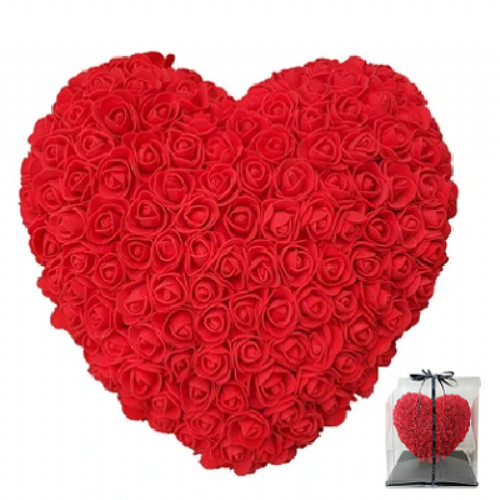 Καρδιά από κόκκινα τριαντάφυλλα