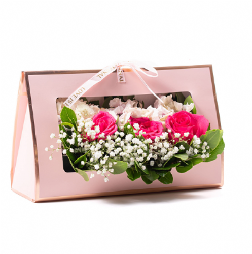 Flower box (ροζ) 