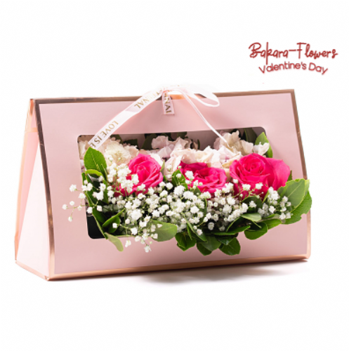 Flower box (ροζ)
