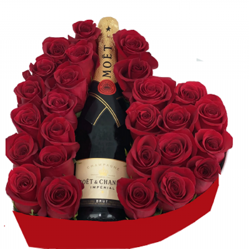 Moët heart box